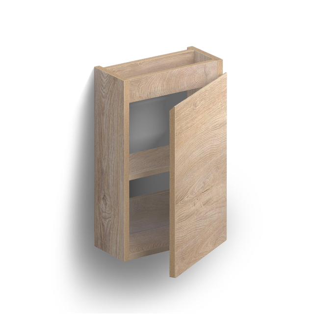 Clou InBe Fonteinonderkast - 36x55x18cm - rechts - grieks eiken IB/07.16.7036.63