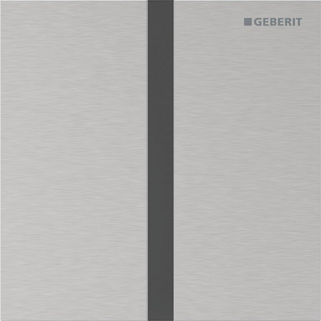 Geberit type 40 urinioir bedieningsplaat - batterij - vierkant - rvs geb/easy-to-clean 116.237.FW.1
