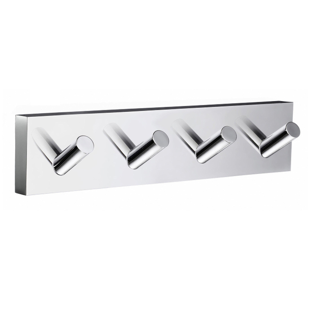 Smedbo House Handdoekhaak - 18x4cm - 4 haken - chroom RK359