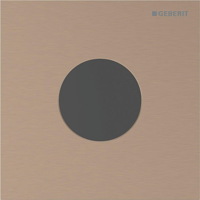 Geberit type 40 urinioir bedieningsplaat - 230V- rond - roodgoud/geb/easy-to-clean 116.024.QB.1