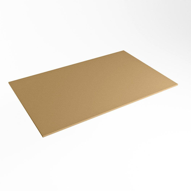 Mondiaz TOP 51 Topblad - 80x51x0.9cm - geschikt voor afdekplaat - Solid surface - Oro XIM49884Oro