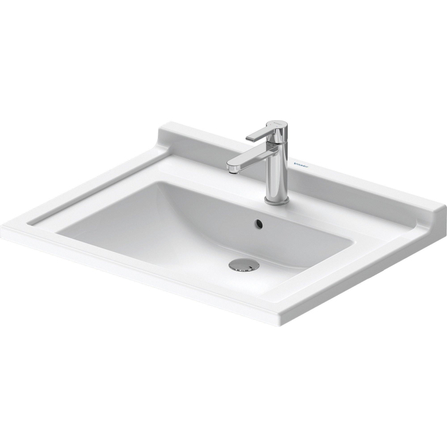 Duravit Starck 3 wastafel 70x54,5cm 1 kraangat overloop wit 03097000001