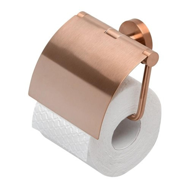 Geesa Nemox toiletrolhouder - met klep - geborsteld brons 916508-10