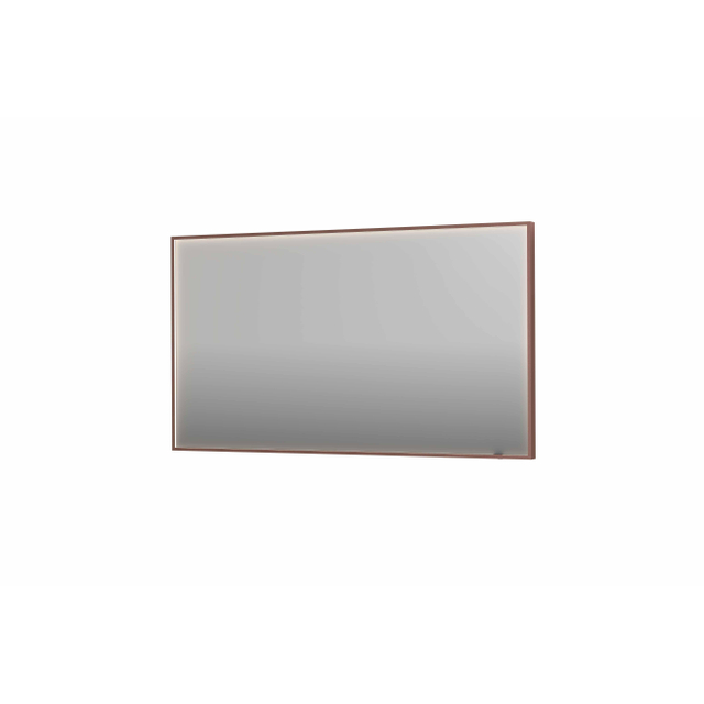 INK SP19 spiegel - 140x4x80cm rechthoek in stalen kader incl dir LED - verwarming - color changing - dimbaar en schakelaar - geborsteld koper 8409089