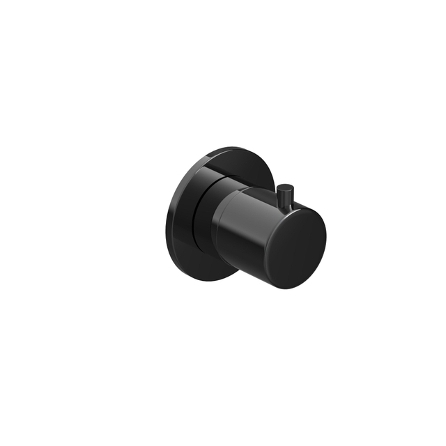 Hotbath COBBER Afbouwdeel 3-weg stop-omstelling PBP Gepolijst zwart PVD CB7083EXTPBP