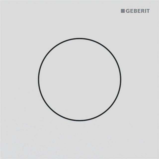 Geberit type 40 urinioir bedieningsplaat - pneumatisch - rond - matwit/easy-to-clean 116.014.JT.1