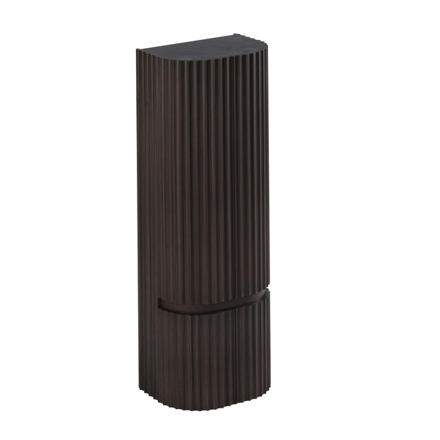 Thebalux Epoque Hoge Kast - 60x40x165cm - 2x ronde deur links - 2x ronde deur rechts - opliggend - Fineer Chocolate HKE60C