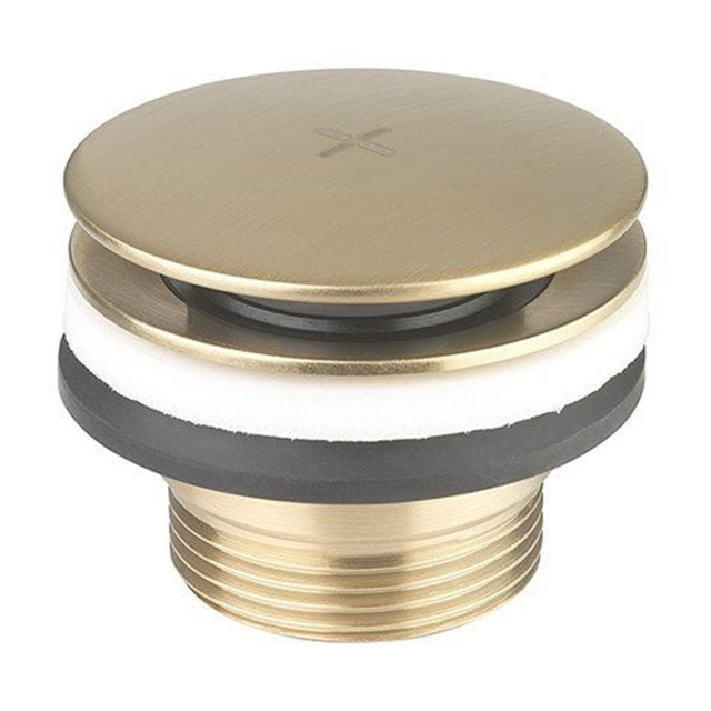 Crosswater MPRO Klikwaste - 1/4" - messing geborsteld BSW0290F