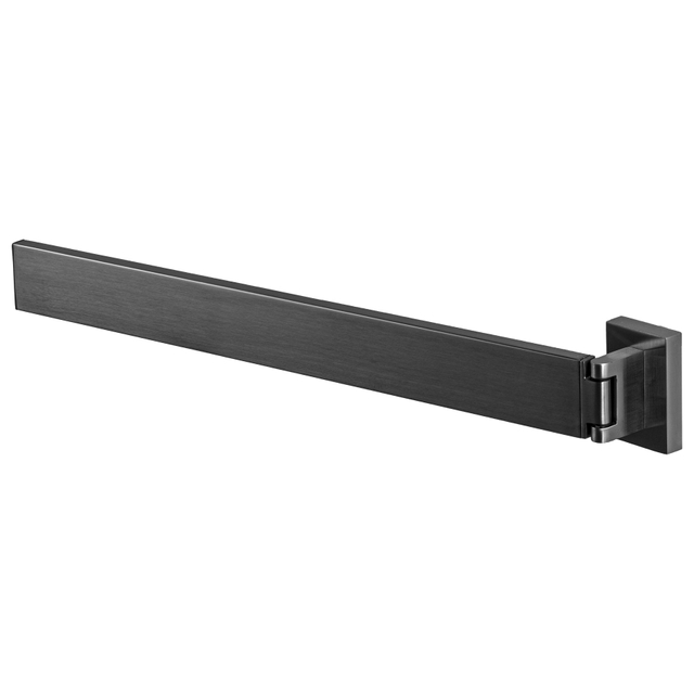 Haceka Edge Handdoekhouder - 39cm - enkel - draaibaar - grafiet gunmetal 1208809