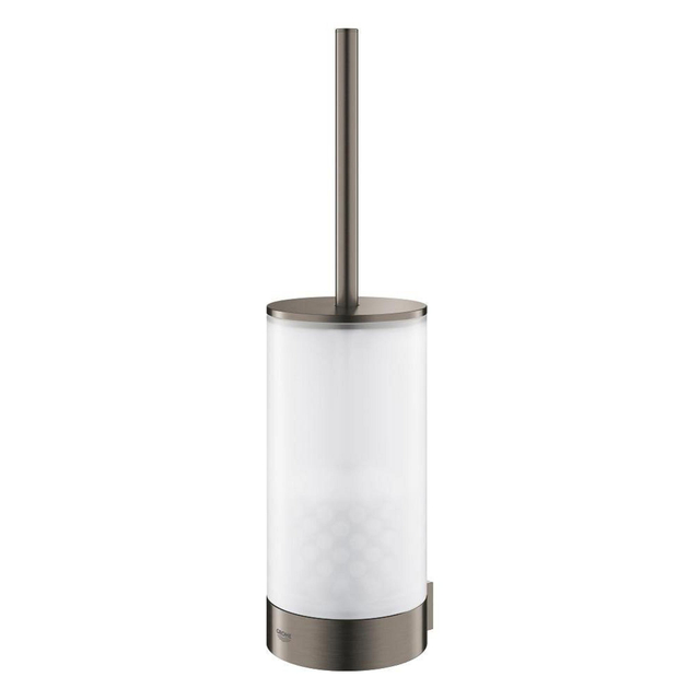 GROHE Selection Toiletborstelhouder - wandmontage - rond - open - brushed hard graphite 41076al0