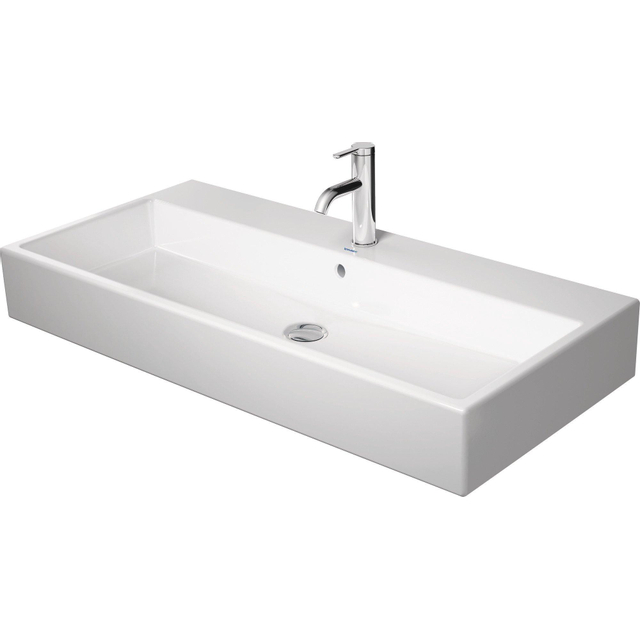 Duravit Vero Air Wastafel - 100x47cm - 1 kraangat - met overloop - geslepen - wit 2350100027