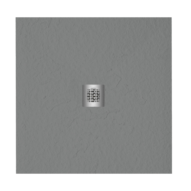 Zeza Grade douchevloer - 90x90cm - antislip - antibacterieel - mineraalmarmer - vierkant - mat cemento (grijs) 400000000000019499