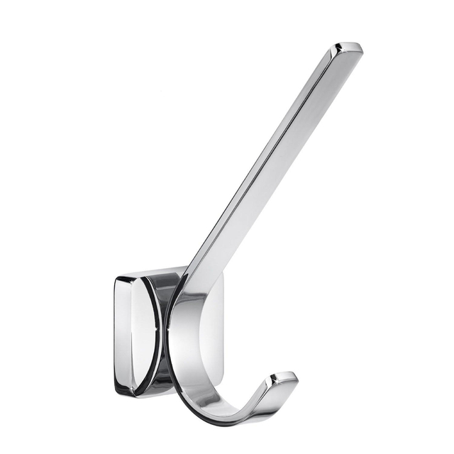Smedbo Ice Handdoekhaak - 13x5cm - dubbel - chroom OK358