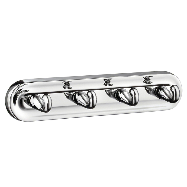 Smedbo Villa Handdoekhaak - 23x4cm - 4 haken - chroom K259