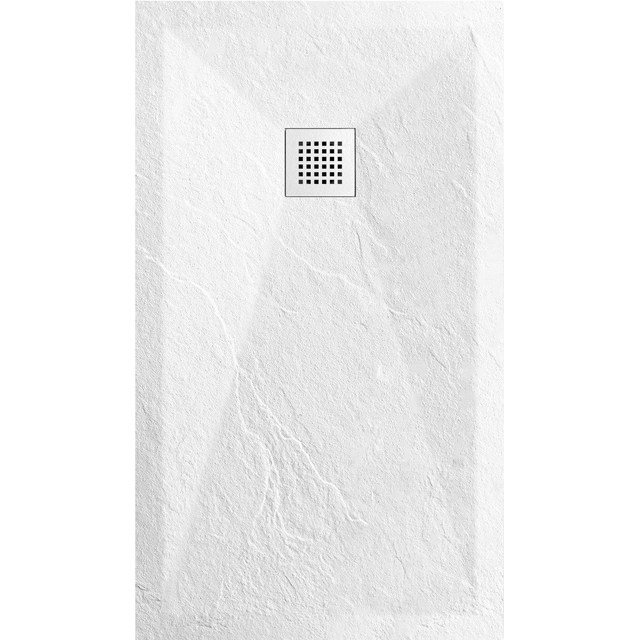 Sanimar Sanistone Douchevloer 140x90cm Mat Wit 73.1473