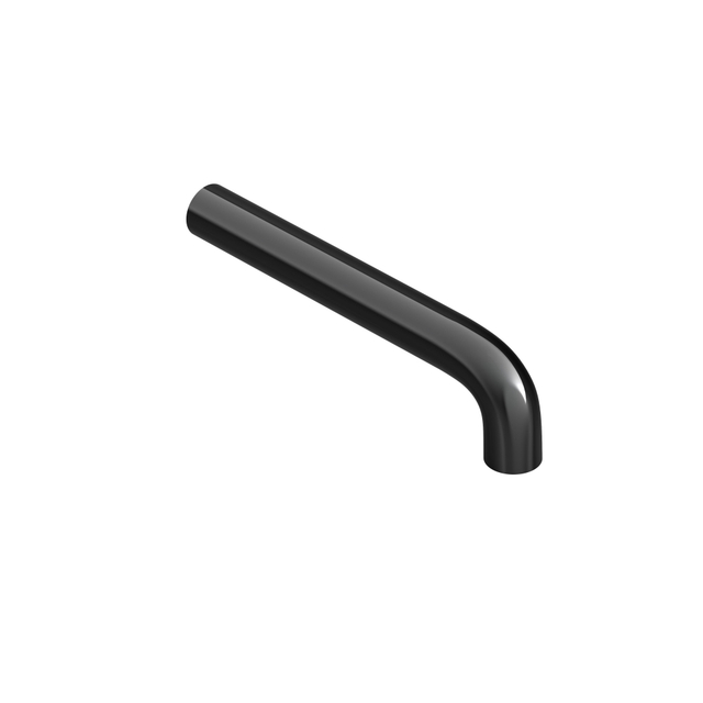 Hotbath COBBER Uitloop toepasbaar op CB005(T). CB006(T) 15 cm 105 106 Gepolijst zwart PVD CB094-15PBP