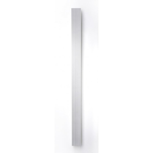 Vasco Bryce Mono designradiator aluminium verticaal 2200x150mm 696W aansluiting 0066 wit structuur (
