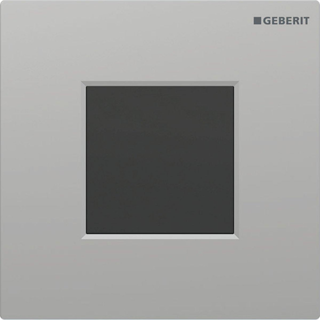 Geberit type 01 urinioir bedieningsplaat - batterij - vierkant - mat chroom/easy-to-clean 116.094.JQ.1