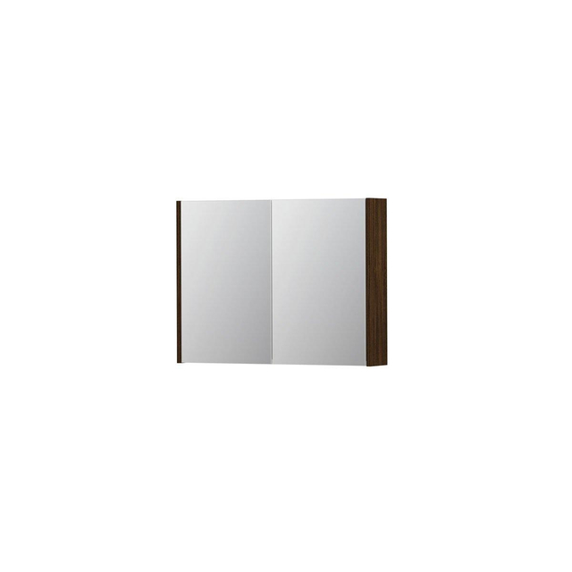 INK SPK1 Spiegelkast 80x14x60cm 2 deuren dubbelzijdige Spiegel schakelaar en stopcontact MFC Koper e