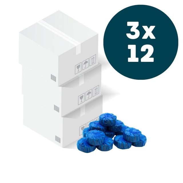 QeramiQ Blue toiletblokjes - doos - 36 stuks SW1211203/SW1211203/SW1211203