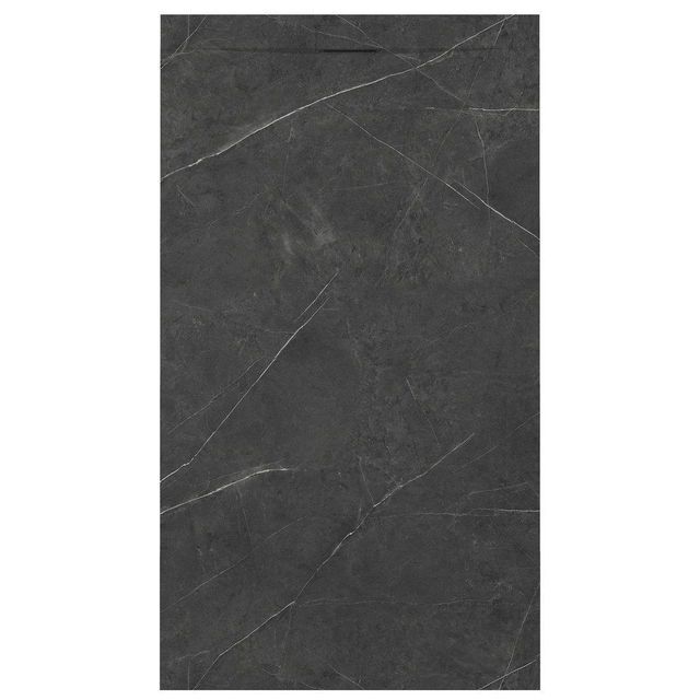 Zenon Essenza Minimal douchevloer - 140x80cm - antislip - antibacterieel - mineraalmarmer - rechthoek - Marble dark (zwart) 400000000000044903