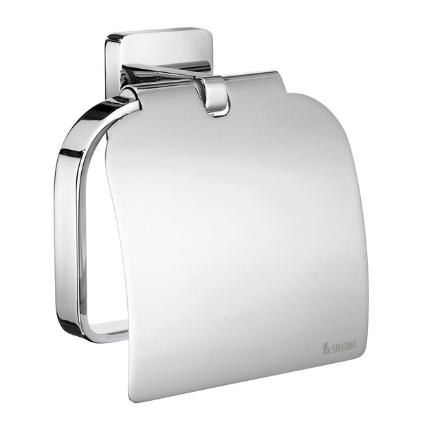 Smedbo Ice Toiletrolhouder - met klep - chroom OK3414