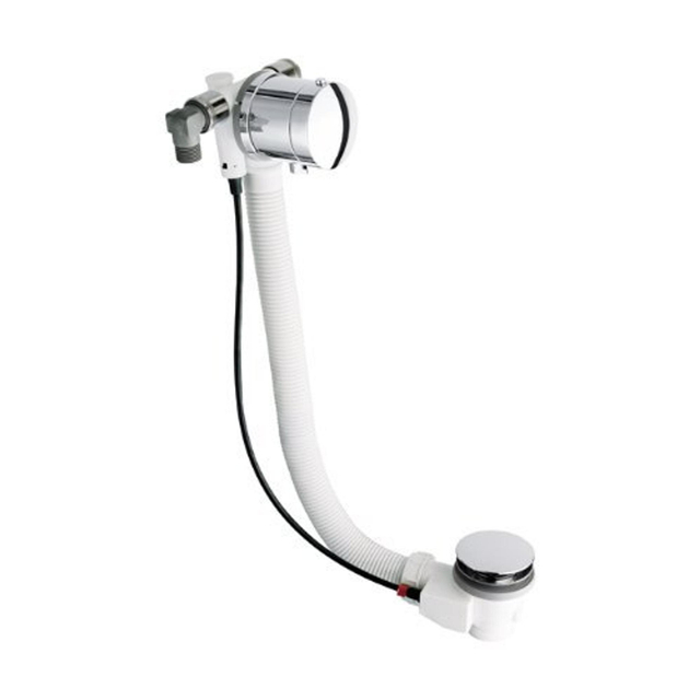Crosswater Bath Fill badafvoer inclusief badvuller met klikwaste of draaiwaste chroom BFW0342C