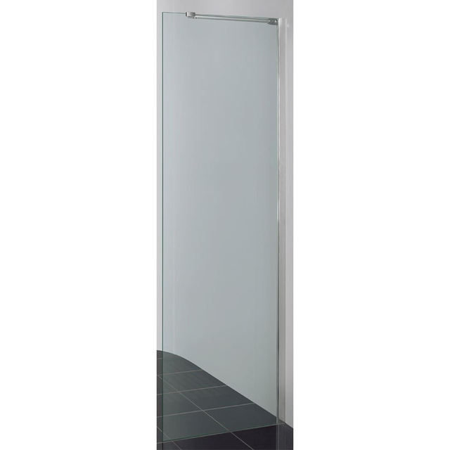 Crosswater Design S zijwand 90x195cm met 8mm helder veiligheidsglas zilver profiel DSLSP0900