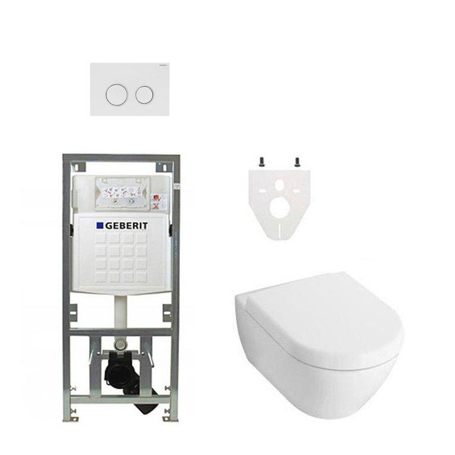 Villeroy Boch Subway 2.0 DirectFlush Toiletset geberit reservoir softclose bedieningsplaat sigma20 w
