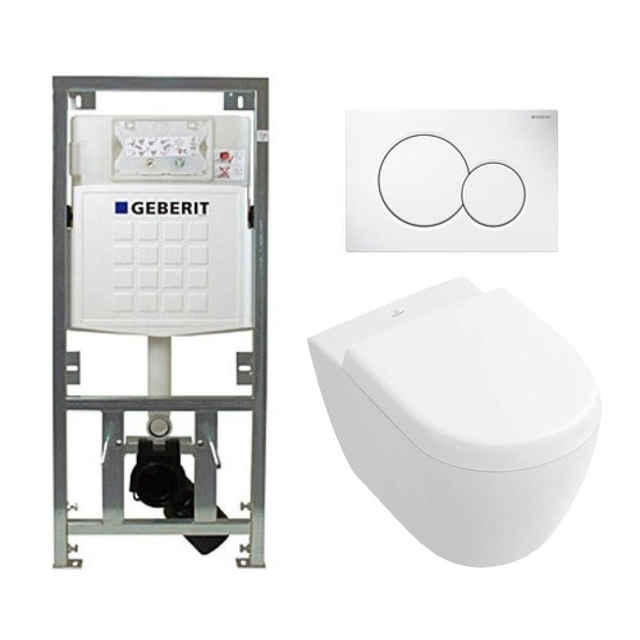 Villeroy Boch Subway 2.0 compact DirectFlush Toiletset Geberit reservoir bedieningsplaat softclose q
