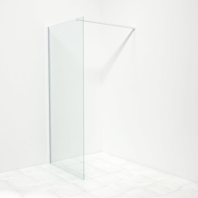 Saniclass Bellini inloopdouche 90x200cm helder glas mat wit sw203908-sw295908