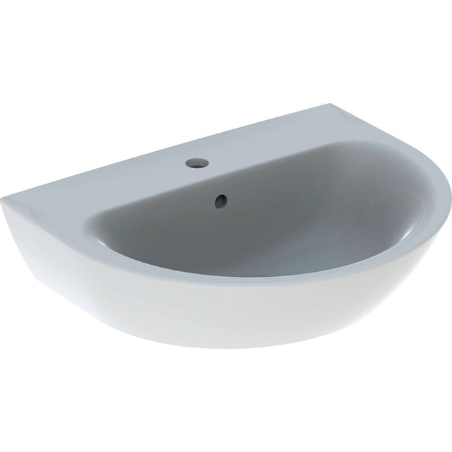Geberit Renova wastafel met kraangat met overloop 60x48x19cm wit 500.370.01.1