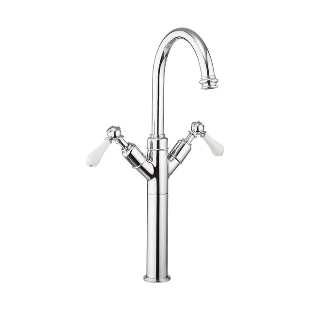 Crosswater Belgravia Keukenkraan - hoogte 46.5cm - uitloop 16.8cm - hendel - chroom BL118DNC LV
