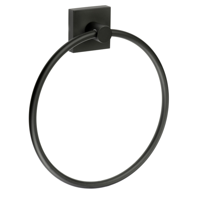 Smedbo House Handdoekring - 17x17cm - mat zwart RB344