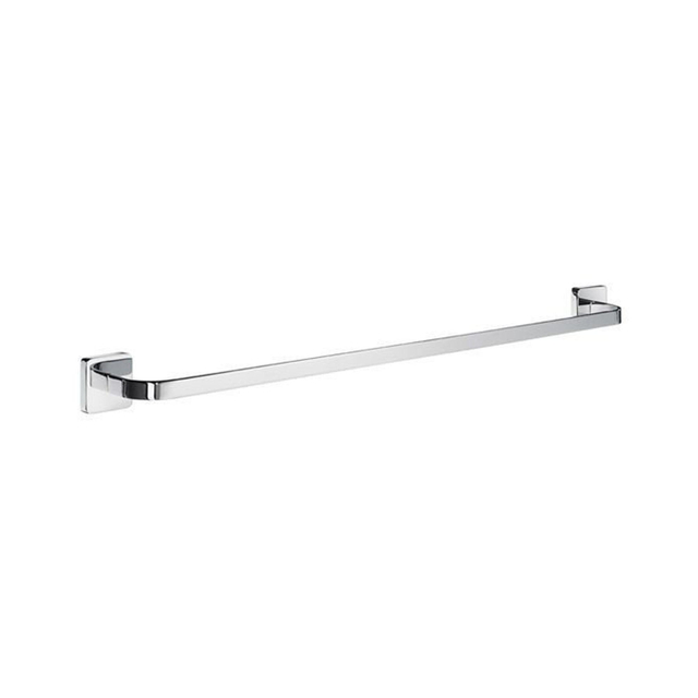 Smedbo Ice Handdoekhouder - 64.5x4.5x6.1cm - zelfklevend / boren - Massief messing Chroom OK3464