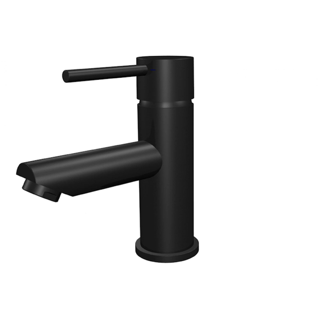 Xenz Duero Wastafelkraan 15cm chroom zwart mat DU5401-29