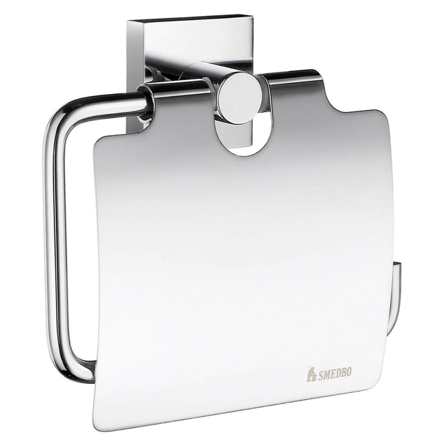 Smedbo House Toiletrolhouder - met klep - chroom RK3414