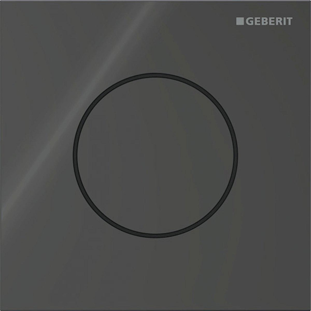 Geberit type 40 urinioir bedieningsplaat - pneumatisch - rond - zwart 116.014.SJ.1
