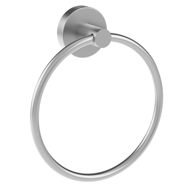 Goedkoopste Allibert Coperblink Handdoekring - 15x17x4.5cm - rond - geborsteld chroom 823760