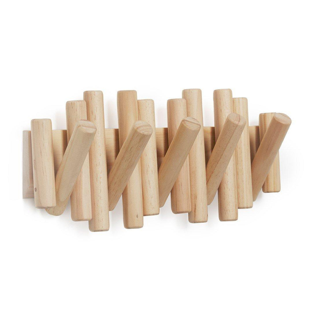 Umbra Picket handdoekhaak 38x17x4cm Dennenhout Naturel 1011471-390