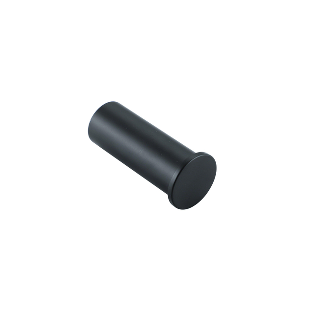 Fortifura Calvi Handdoekhaak - rond - enkel - mat zwart Single_Towelhook_BLM