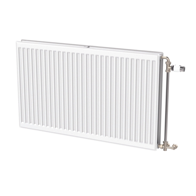 Stelrad Accord All In paneelradiator 60x60cm type 22 1067watt 4 aansluitingen Staal Wit glans 0601062206