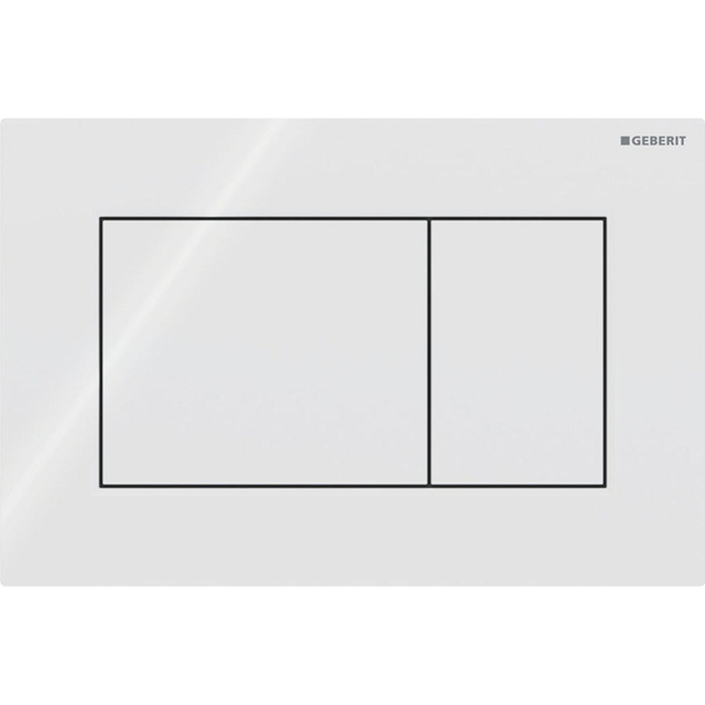 Geberit Sigma01 bedieningsplaat - 2-toets spoeling - vierkant - Alpien wit 115.660.11.1