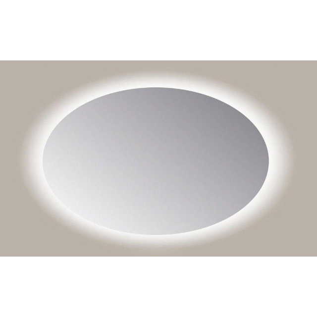 Sanicare Q-mirrors spiegel 120x80x3.5cm met verlichting Led cold white Ovaal inclusief sensor glas S