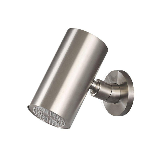 Wiesbaden UniMatch Beam hoofddouche rond 1 stand met muurbevestiging geborsteld staal PVD 29.7822