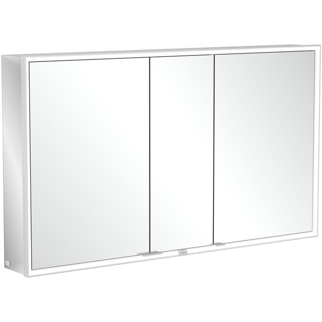 Villeroy & boch My view spiegelkast 130x75cm 3 deuren 2 contactdoos LED a4571300