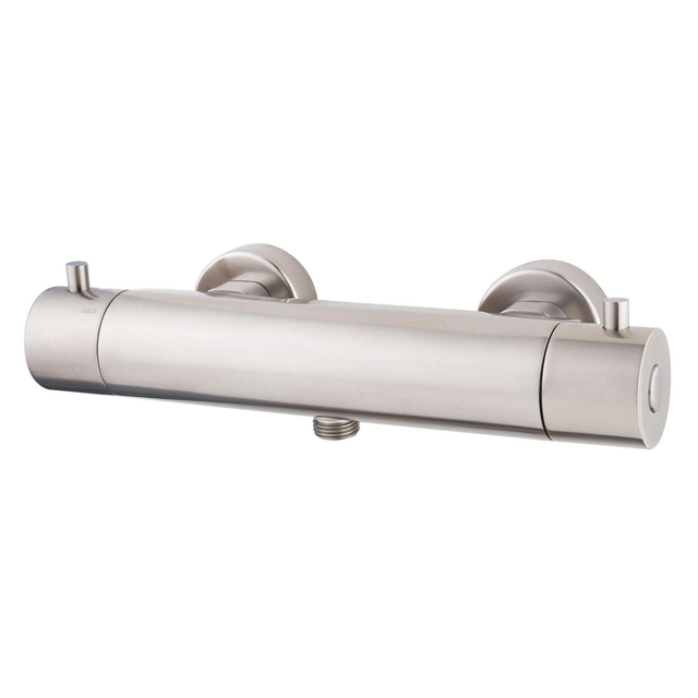 Wiesbaden Caral Cool Touch thermostatische douchemengkraan geborsteld staal PVD 29.4930