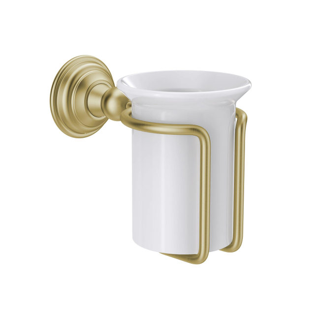 Crosswater Belgravia Bekerhouder - Brushed Brass (goud) BL003F