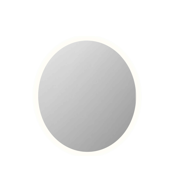 INK SP25 Spiegel - 120x3x120cm - LED onder en boven colour changing - dimbaar - Spiegelverwarming - rond - in stalen kader - aluminium Spiegel 8409254