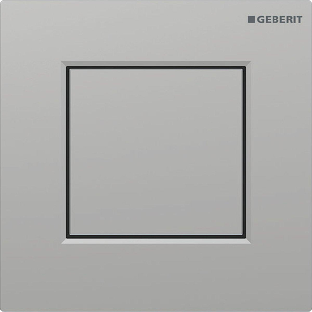 Geberit type 01 urinioir bedieningsplaat - pneumatisch - vierkant - mat chroom/easy-to-cl 116.064.JQ.1